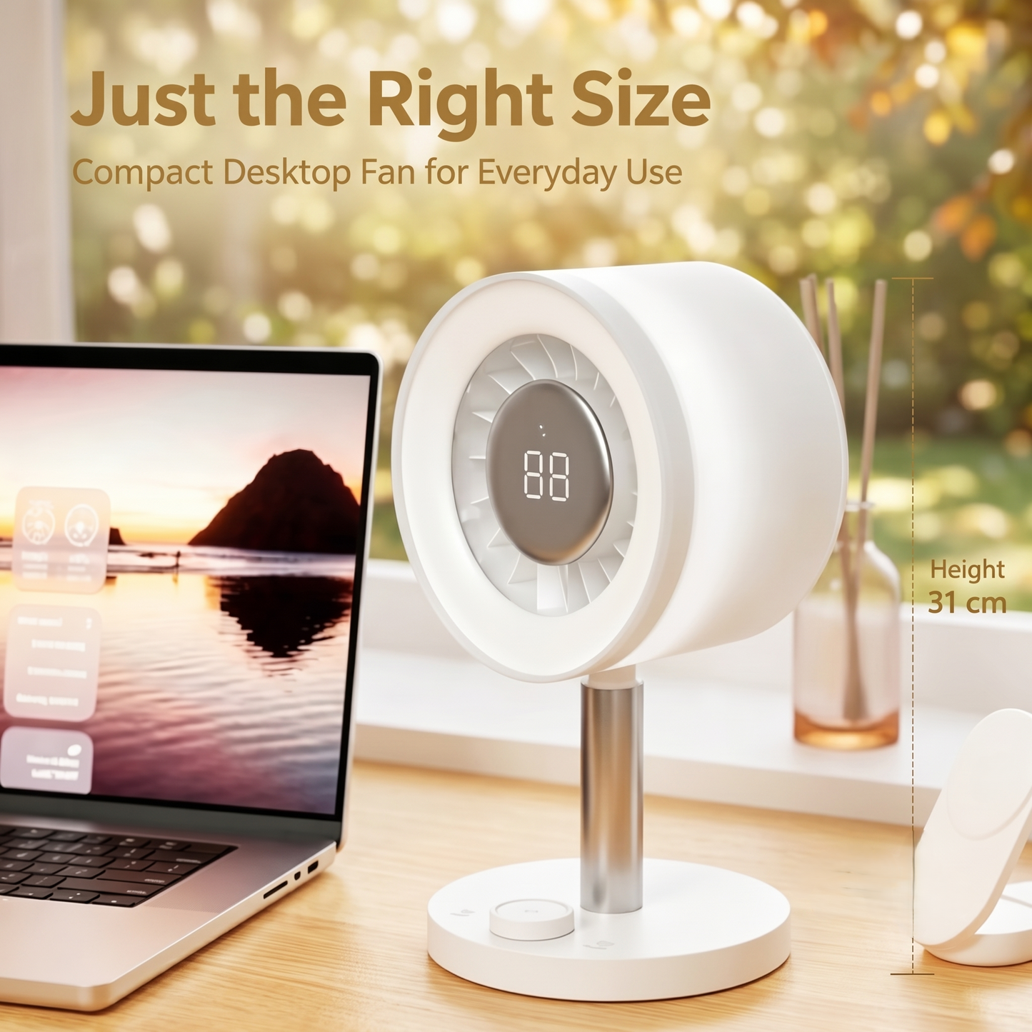 Silent RGB Ambient Light Desktop Circulation Fan