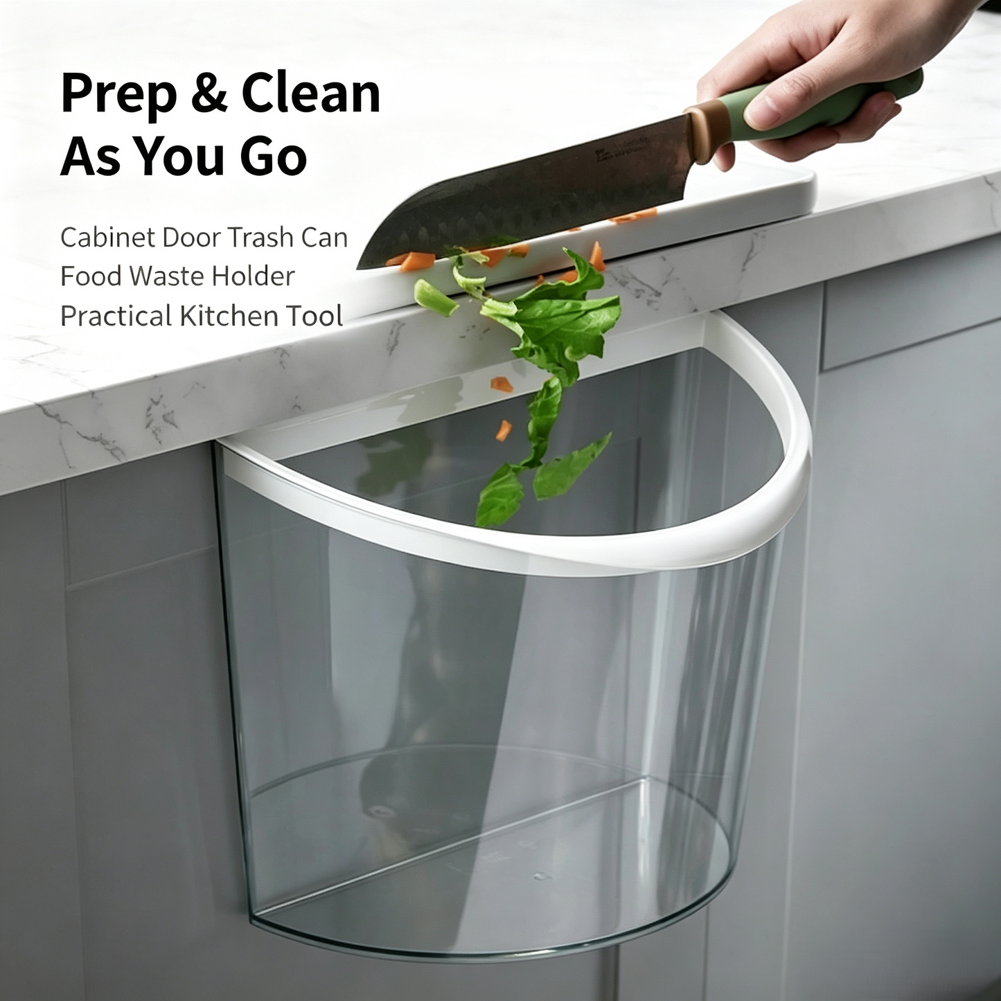 Over-Cabinet Hanging Kitchen Trash Bin