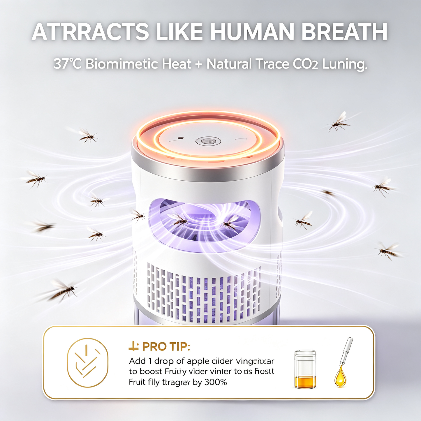 Smart Temperature Control Mosquito Trap - Safe for Baby & Pets