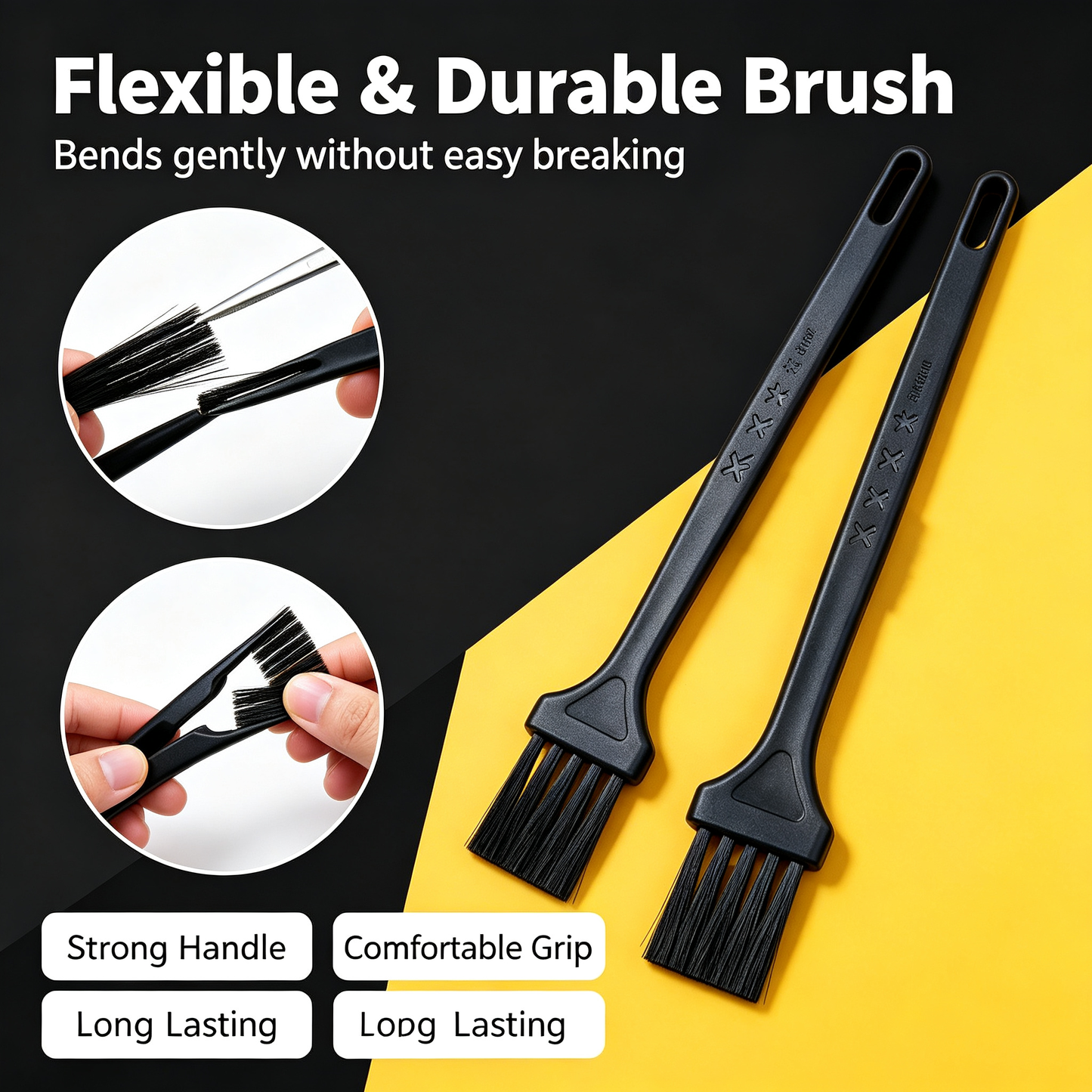 Multi-Purpose Soft Bristle Cleaning Brush