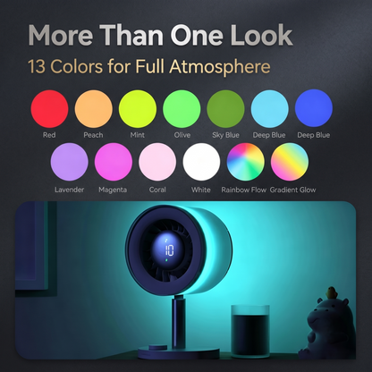 Silent RGB Ambient Light Desktop Circulation Fan