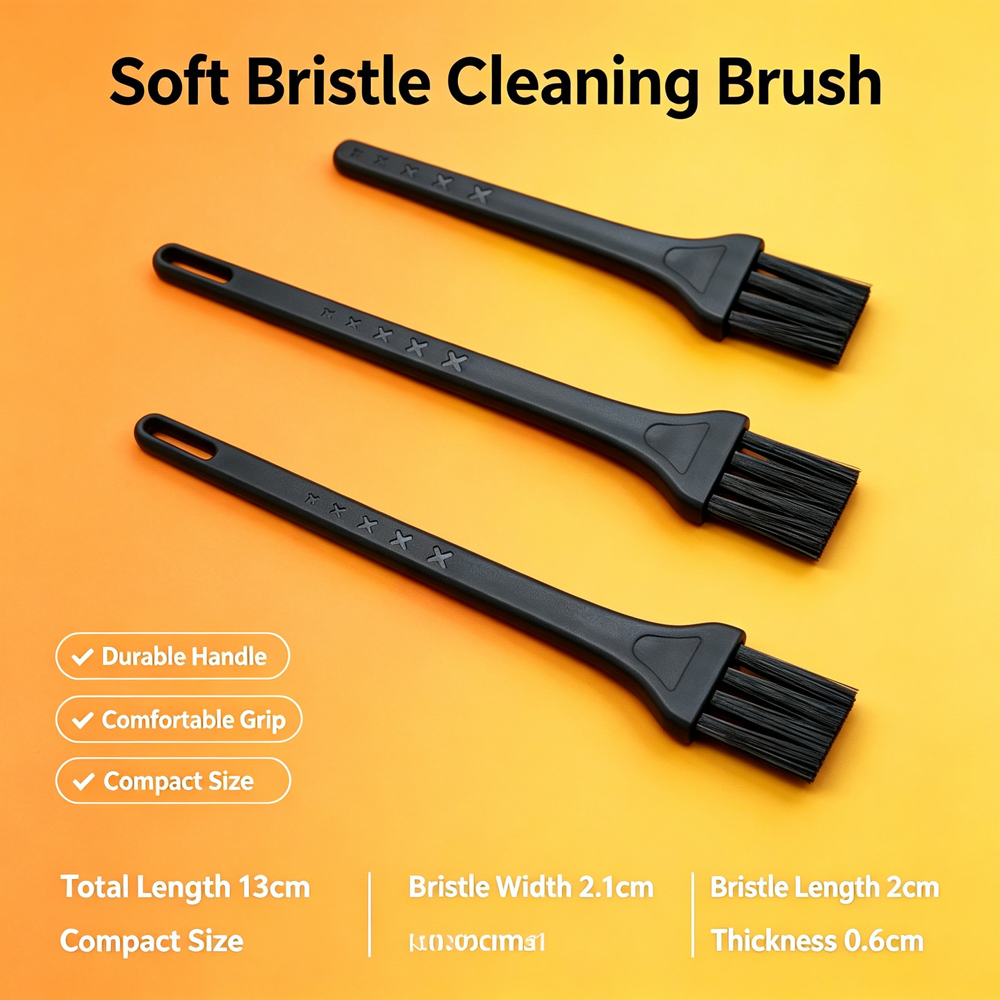 Multi-Purpose Soft Bristle Cleaning Brush